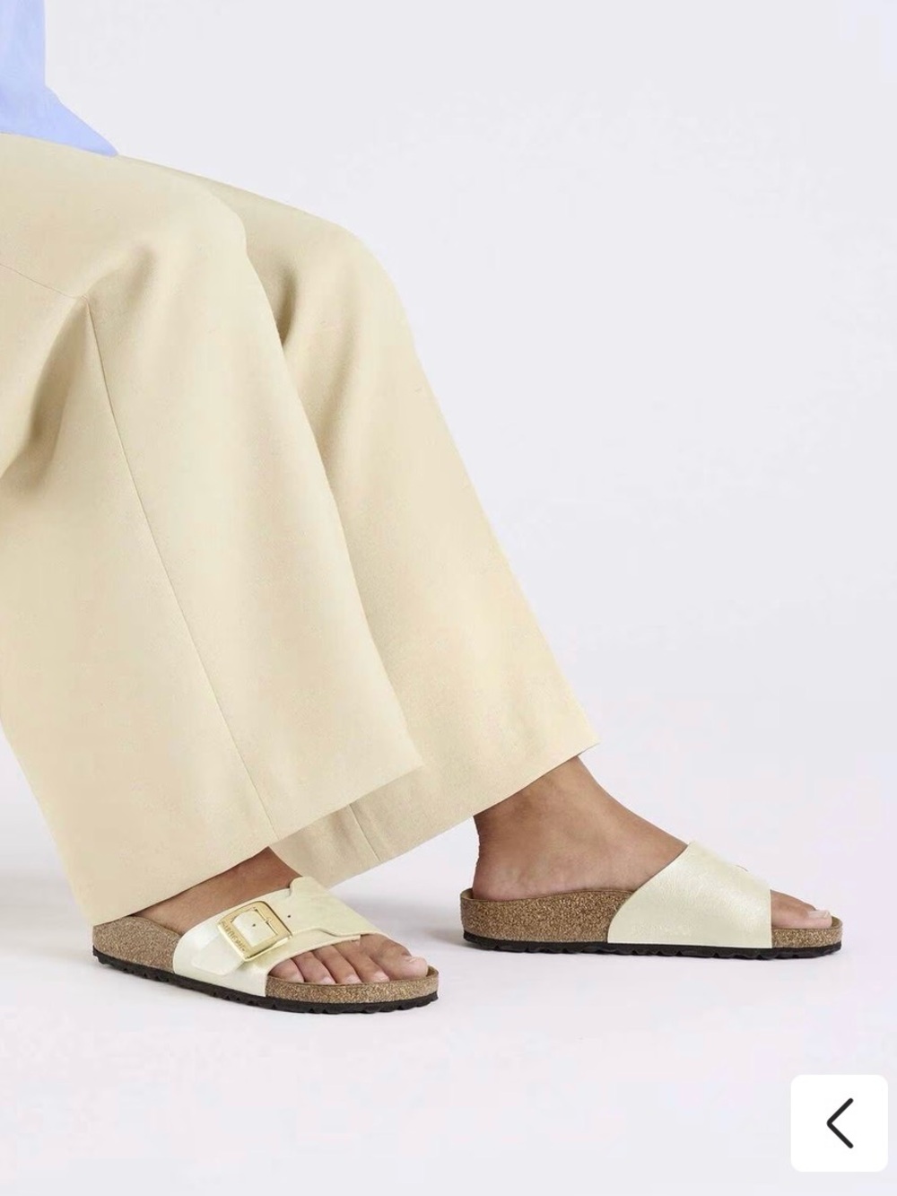Birkenstock Catalina Cushion Buckle Sandals - Graceful Pearl White - Size 40 - Picture 6 of 12